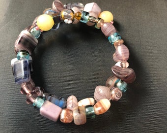 Beaded Wire Wrap Bracelet