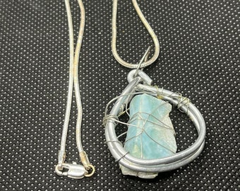 Raw Blue Stone Necklace