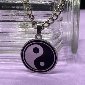 Yin and Yang Symbol on a Chain
