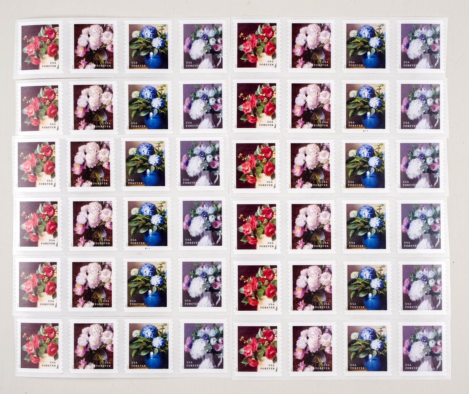 20 Garden flower Forever wedding stamps Flowers from the Etsy