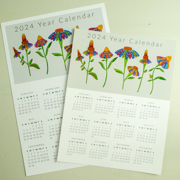 Full Year Calendar Etsy
