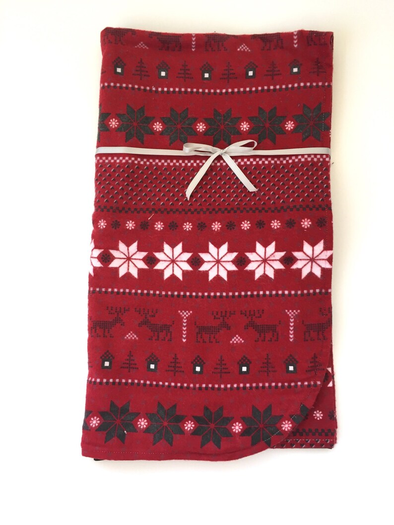 Red and Black Winter Flannel Baby/Toddler Blanket Etsy