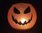 Halloween Pumpkin Candle Holder