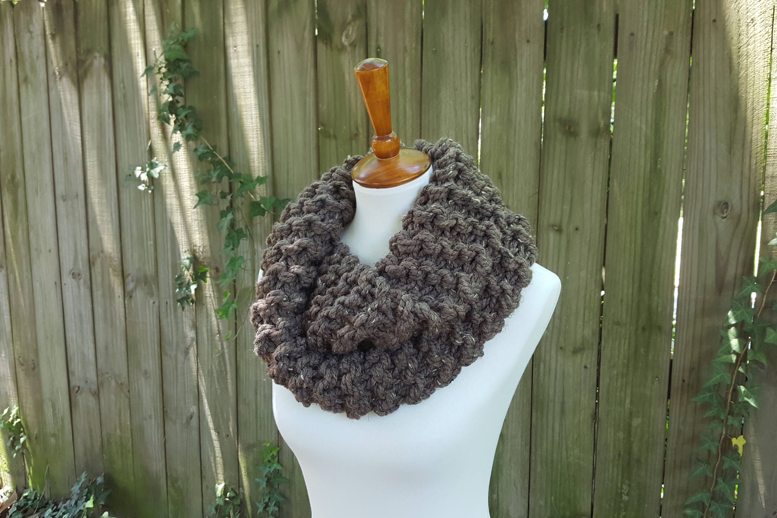 Outlander Inspired Cowl Knit Infinity Scarf Chunky Knit - Etsy
