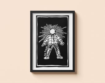 The Thing Movie Poster (1982) – Minimalist Horror Film Print | John Carpenter Sci-Fi Classic Wall Art