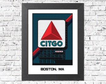 Boston Print: Retro Citgo Sign