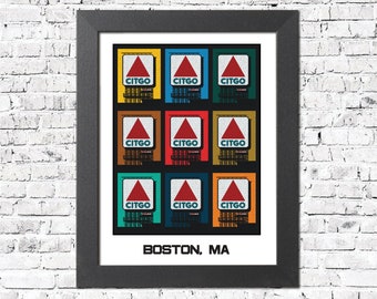 Boston Print: Pop Art Citgo Sign