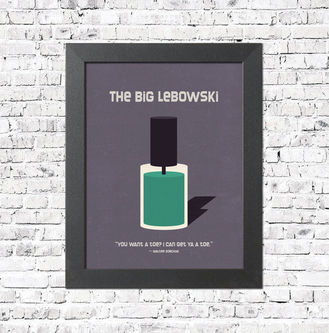 The Big Lebowski Movie Poster: Minimalist Walter Sobchak Quote Art - Etsy