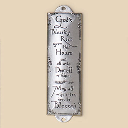 God's Blessing on This House Room Blessing Pewter Jewish Etsy