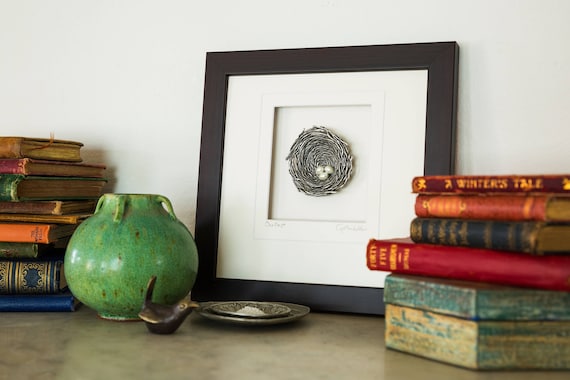 Antique Silver Wood Frame Cynthia Webb Designs Our Nest Pewter Wall Art