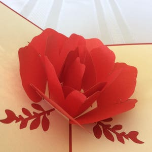 Carte pop-up ROSE