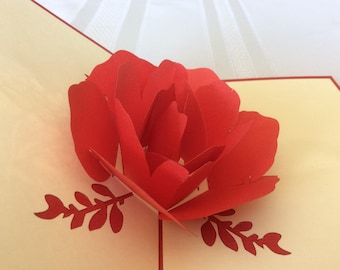 Carte pop-up ROSE