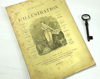 French Almanach de l’Illustration 1888, 64 Pages of Victorian Illustrated Ephemera