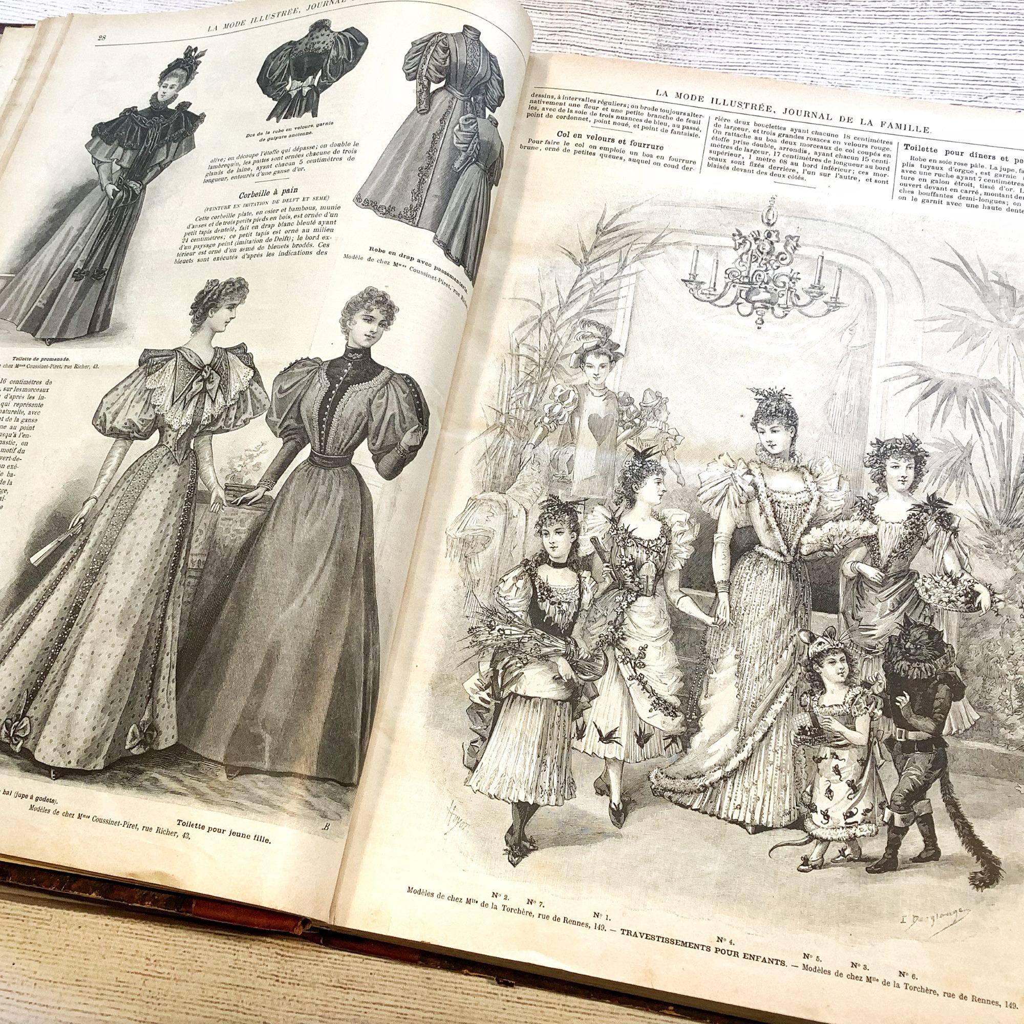 REVUE DE LA MODE 印刷物 1875 年 【商品番号③】 絵画
