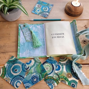 Diario de gratitud Glimmer, diario de gratitud diario fácil, regalo de Navidad para niñas con tarjetas de diario y marcapáginas