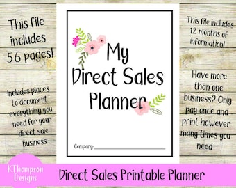 direct sales planner etsy