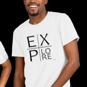 Explore T-Shirt Unisex Adventure Tee, Travel Hiking Shirt, Outdoor Wanderlust Gift for Men Women