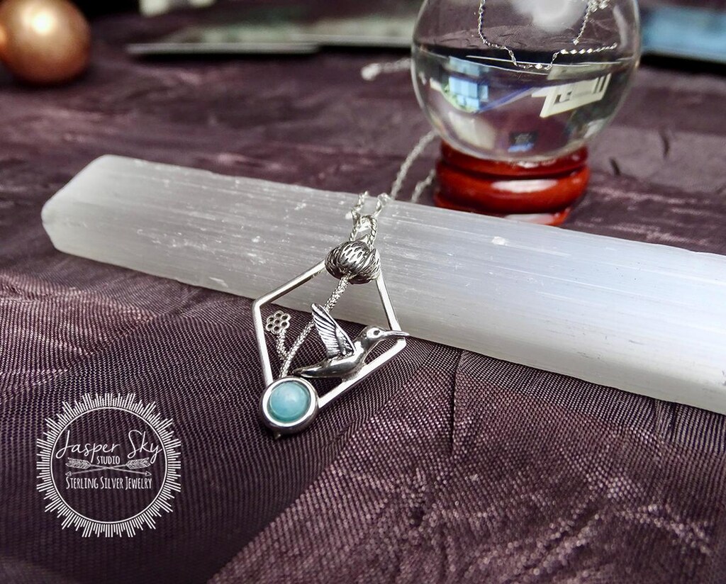 Collana Donna Argento 925 Con Ciondolo Colibrì, Cuore E Fiore Di Loto - Placcato Oro Rosa E Zirconi - Regalo Compleanno Per Moglie