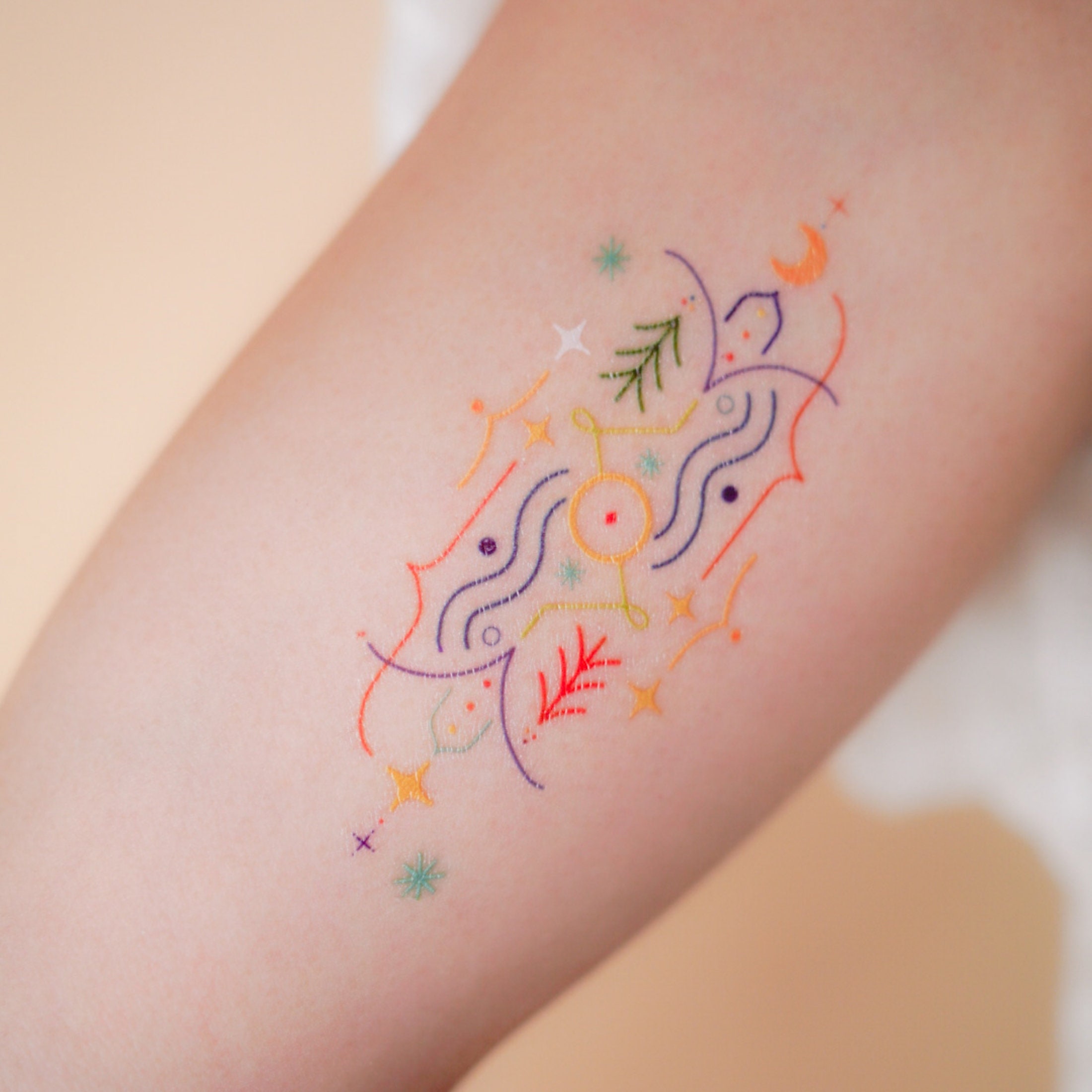 Air Alchemy Symbol Temporary Tattoo - Set of 3 – Little Tattoos