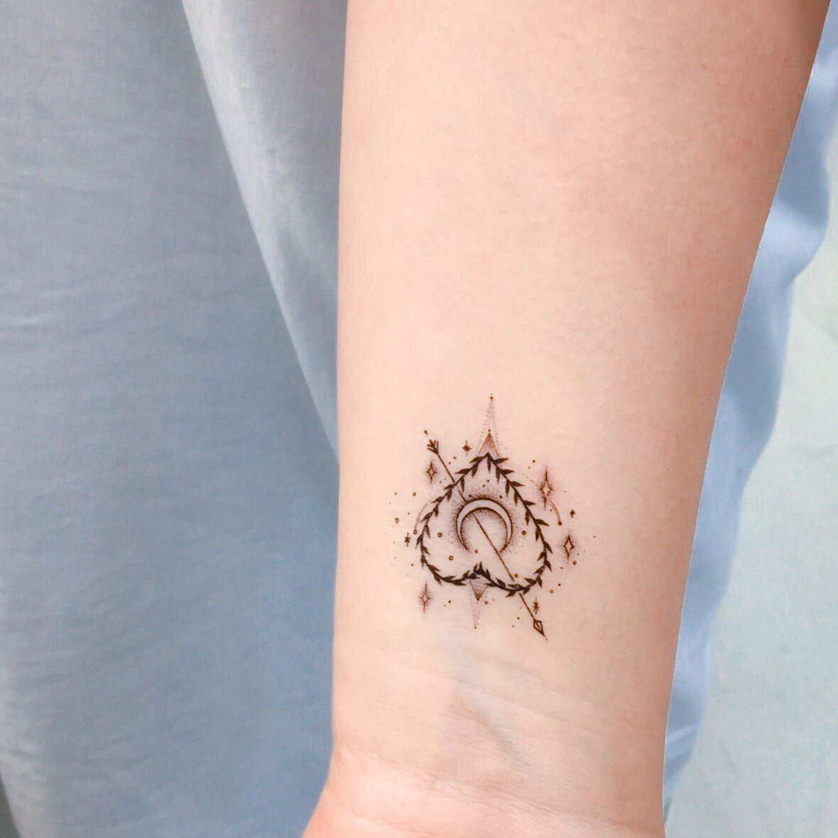 Zarte Tattoos Pfeil Tattoos Liebestattoos Romantische Tattoos Minimal  Temporäre Tattoos Mond Tattoos Herz Tattoos Minimal Tattoos Korea Tats -  Etsy Österreich, image size:1180x1180