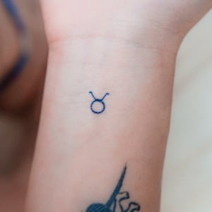 Taurus Symbol Tattoo Taurus Horoscope Constellation Mini TAURUS ZODIAC Sign Lettering Realistic Temporary Tattoo Sticker tatouage temporaire image 7