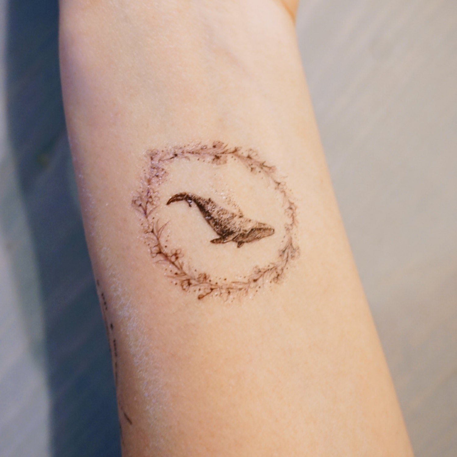 Whales Tail Tattoo - Temu