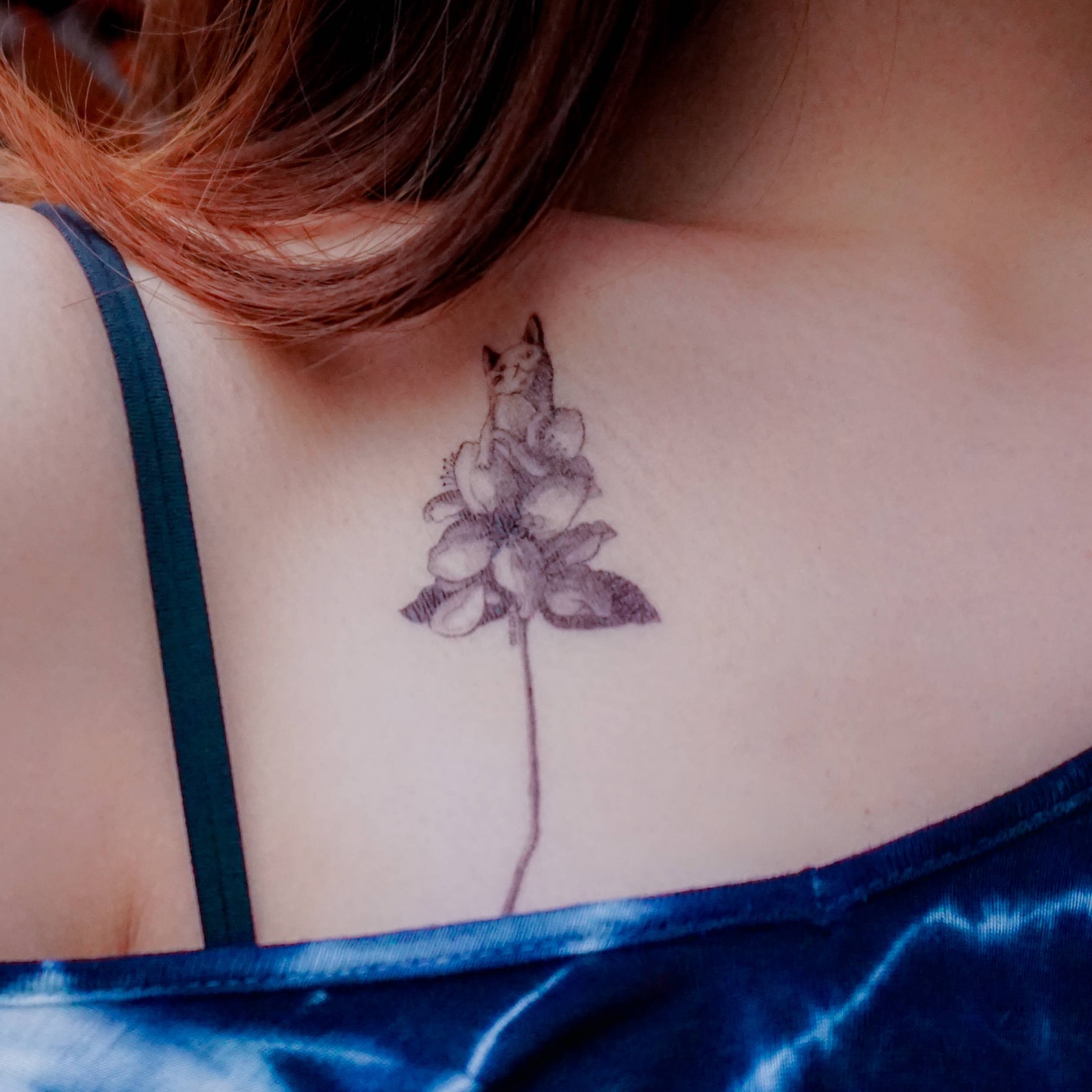 Kätzchen Tätowierungen Katze Tattoo Blume Tätowierungen Tier Etsy