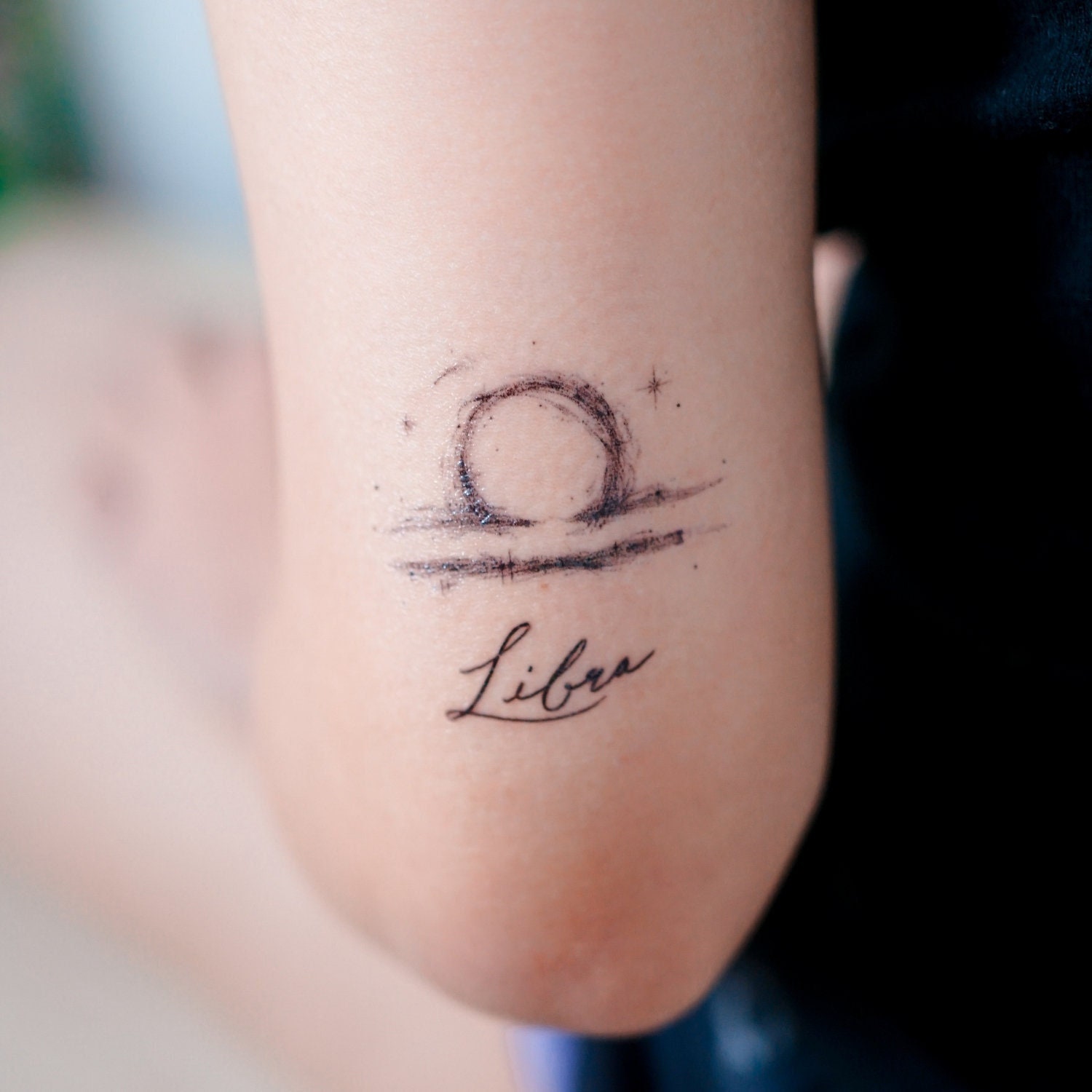 Libra Star Temporary Tattoo, Libra Celestial Temporary Tattoo,  Constellation Temporary Tattoo, Libra Star Sticker, Libra Star Decal - Etsy