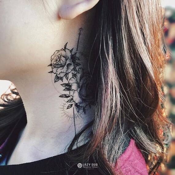 Alchemy Tattoo Flash Rose Tattoo Long Lasting Temporary Tattoos Flower Tattoo Stickers Minimal Tattoos Spiritual Tattoos Tatouage Temporaire
