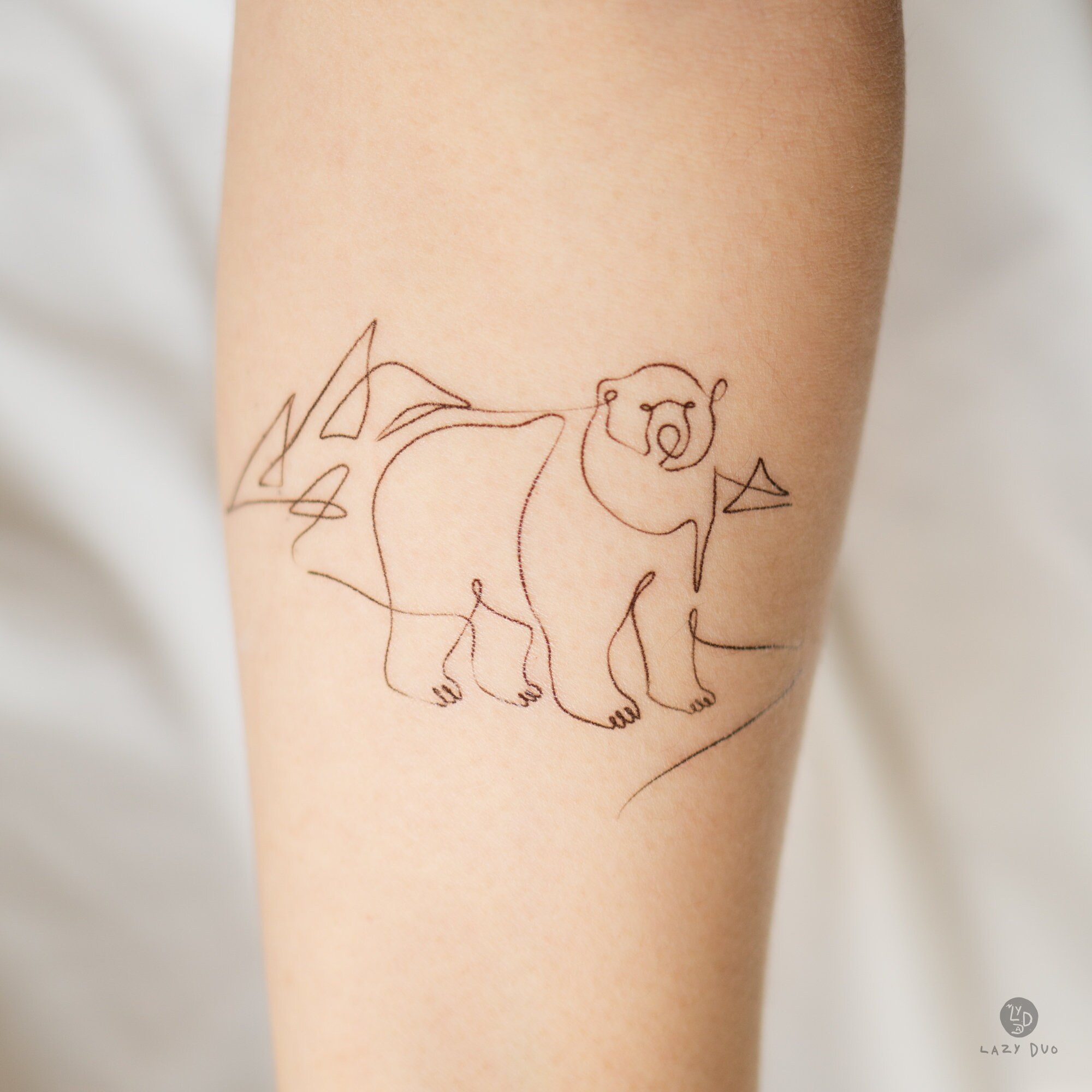 Discover more than 77 minimal bear tattoo best  ineteachers