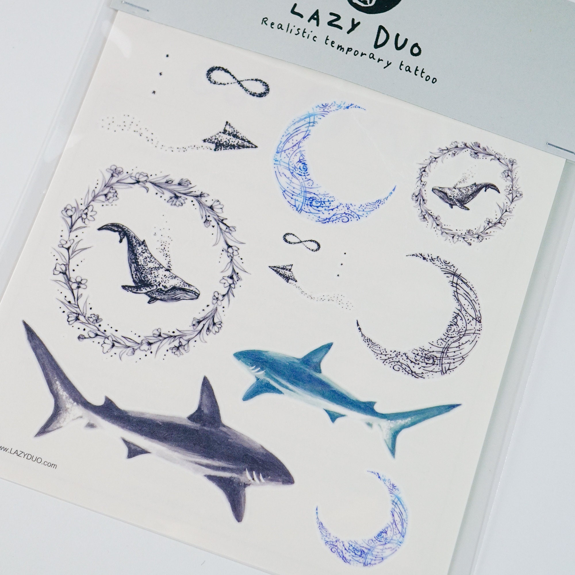 Shark Tattoo - Etsy Shark Tattoo - Etsy