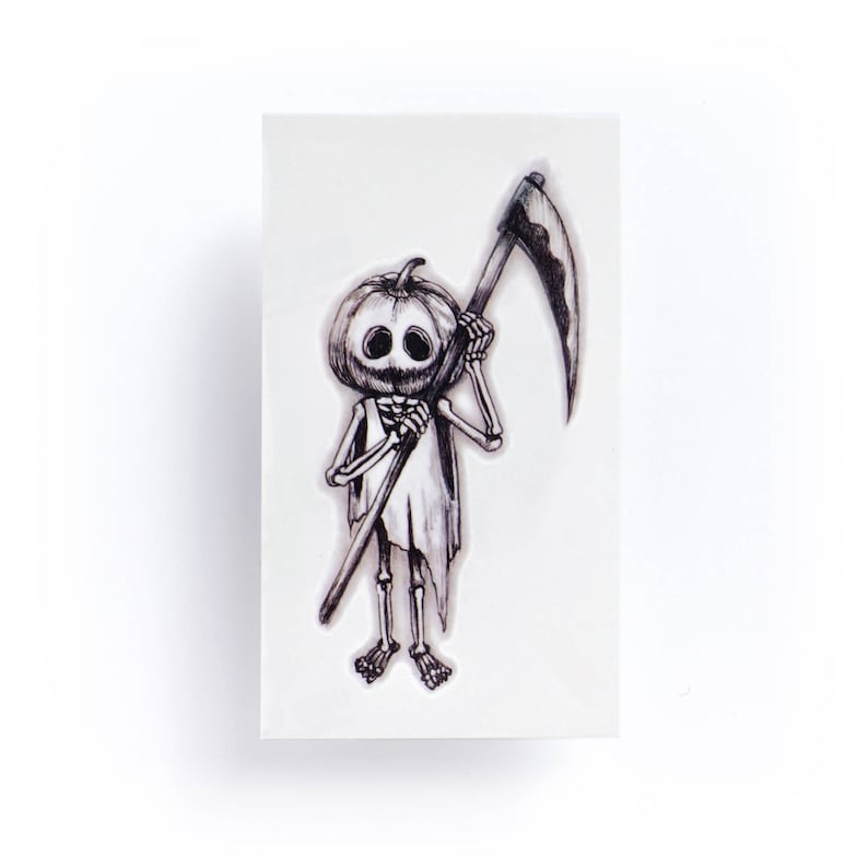 Chucky Tattoo / Pumpkin Tattoo / Realistic Temporary Tattoos / Etsy