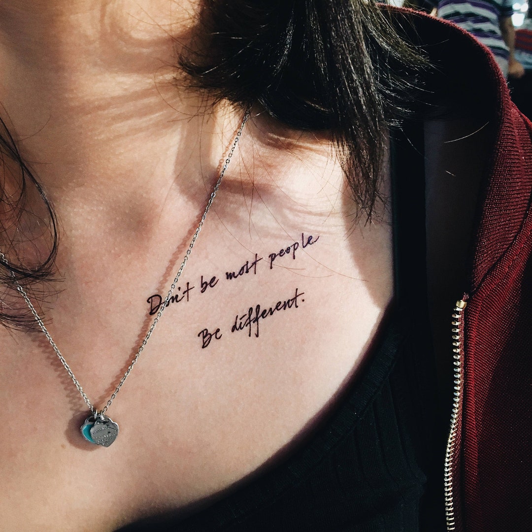 Positive Vibes Gift BFF Tattoo Small Tattoo Quote Tattoo Realistic  Temporary Tattoo Lettering Tattoo Minimal Tattoo Words Tattoo Love Tattoo 