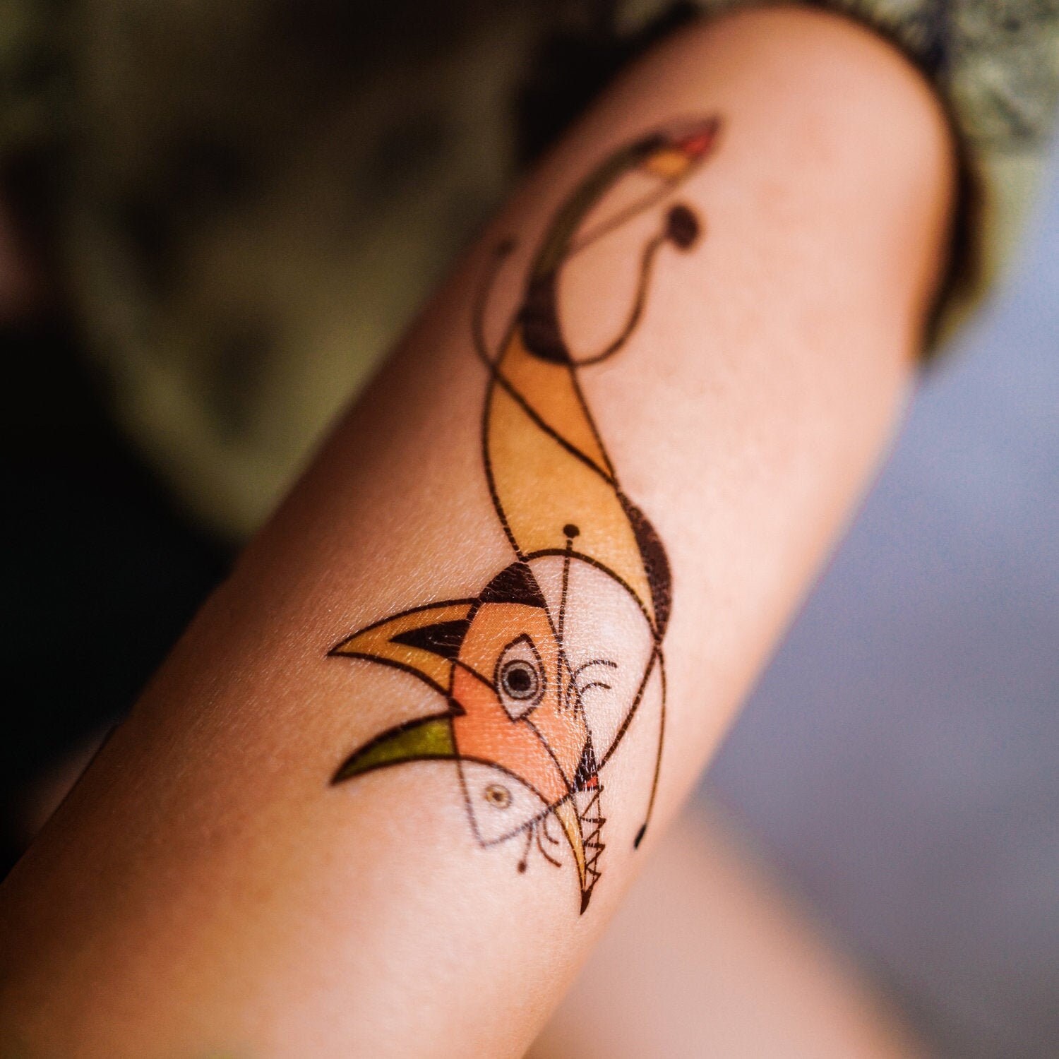 Artistic Abstract Fox Tattoo Minimal Animal Tattoos Pop Art - Etsy Canada