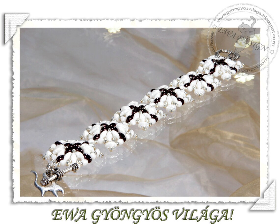 Loretta beaded bracelet PDF pattern Etsy