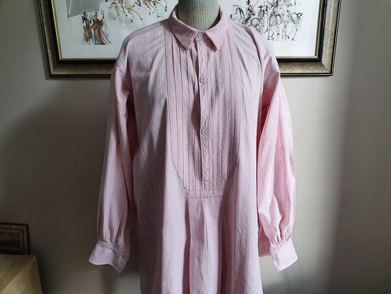 Grandfather shirt with pleated country country far