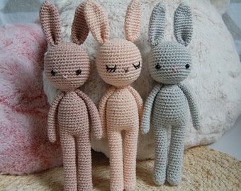 Crochet Bunny- Häkeln Baby Häschen, Häkeln Spielzeug für ein Neugeborenes