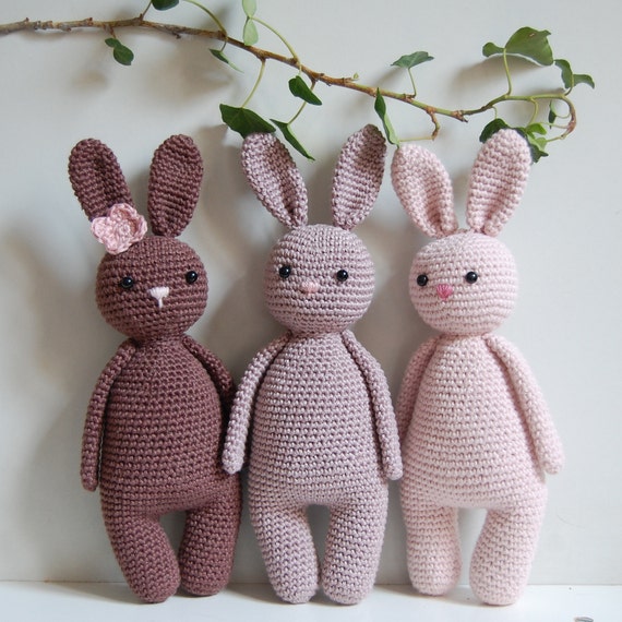 a lovely newoborn gift crochet toy newborn gift for baby shower or first photo prop crochet amigurumi Bunny with flower headband