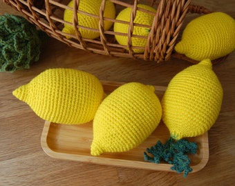 Crochet Lemon Crochet Lime (1 Stück) Spielen Essen Häkeln Gemüse Beißer Zähne Montessori Spielzeug Kinder Spielzeug Küche Spielzeug Für Kleinkinder