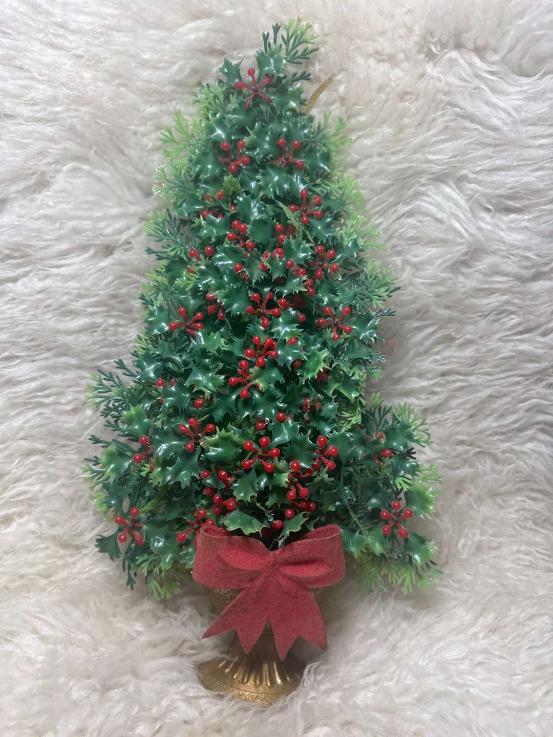 Vintage Wall Hanging Plastic Christmas Tree No Lights Etsy