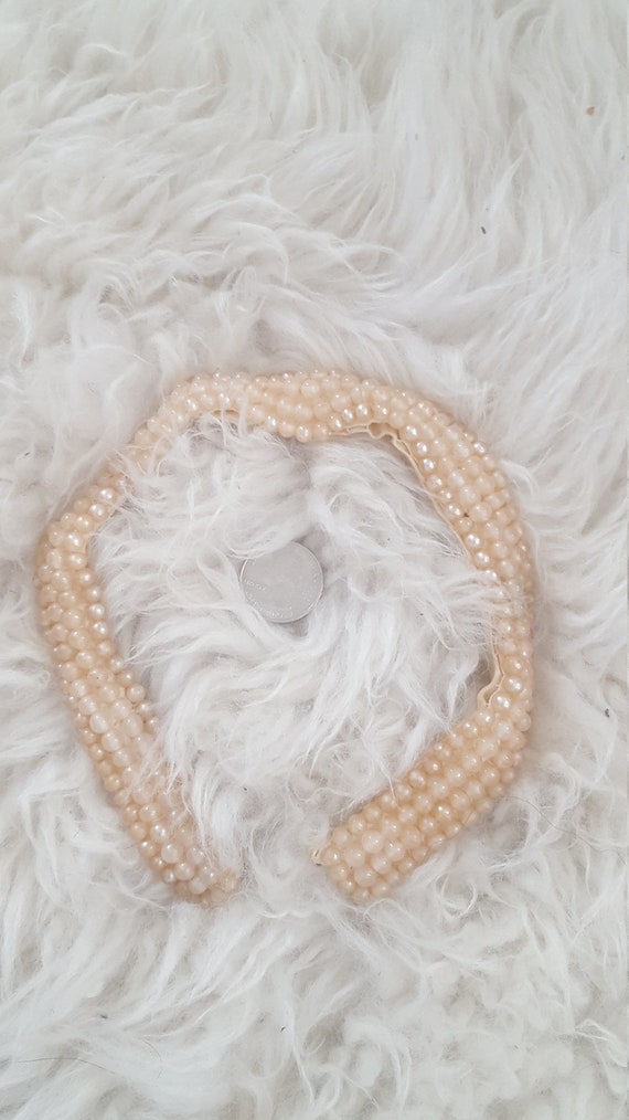 Faux Pearl Collar Necklace Choker