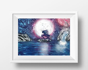 Limited Edition Unicorn Original Art Print