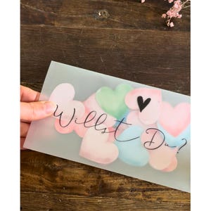 Ask Godmother: Personalized shaker card | Gift for Godmother | DIY card | Craft template to print out and make yourself | Godfather |