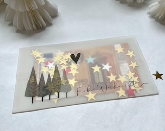 Christmas money gift | Christmas present | Shaker card | Money packaging | Wish fulfiller | Christmas money gift packaging |