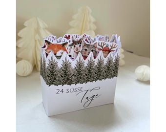 Calendario de Adviento para parejas • Envoltorios de yogures con cupones • Lindos animales de invierno para imprimir • Manualidades de última hora