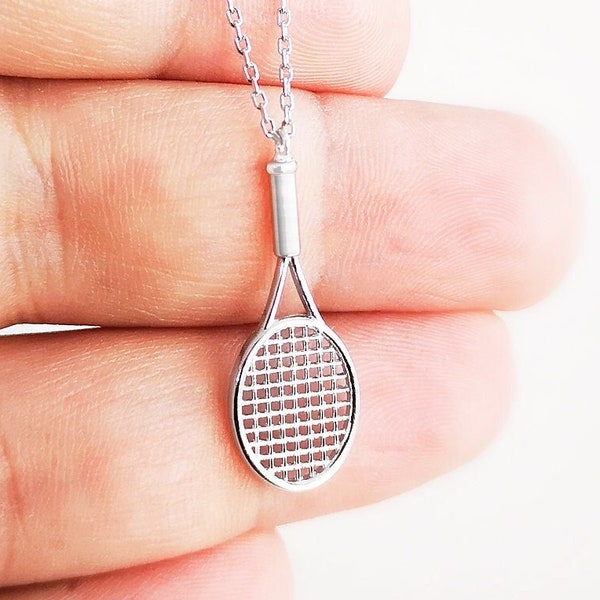 Tennis Racket Necklaces Etsy