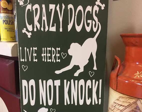 Patio Porch Rules Signs Rugznjones Backyard Crazy Dogs Live Here Porch Sign Funny Dog Signs Outdoor Entry