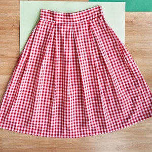 Vichy woman pleated skirt, tailored, plaid skirt, differents colors