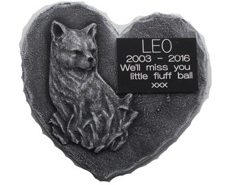 sleeping cat memorial personalisedup to 25 words pet etsy