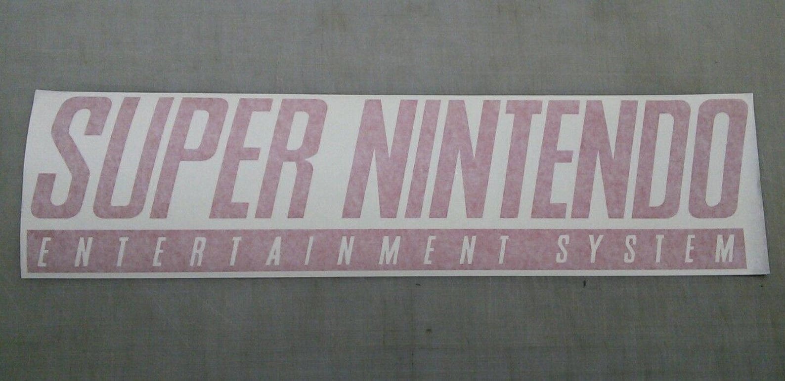 Nintendo Super Nintendo SNES Wall Art Logo Sticker Decal Etsy